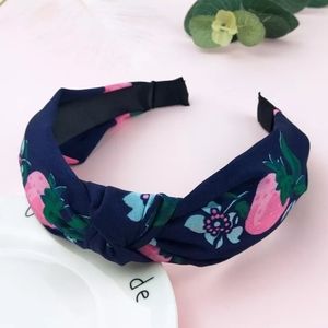 Summer Fruit Topknot Headbands - Pink Berries